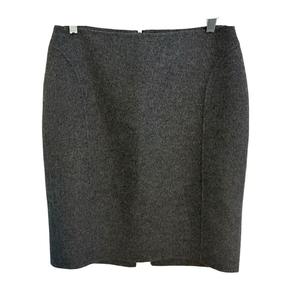 Talbots Charcoal Gray Wool Midi Skirt. Size 6P - Picture 1 of 6